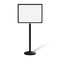 Montour Line Sign Frame Floor Standing 22 x 28 in. H Black Steel FS200-2228-H-BK - alternate 1